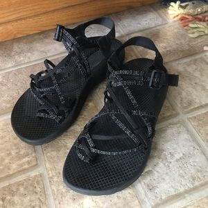 Black Strappy Chaco Water Sandals
